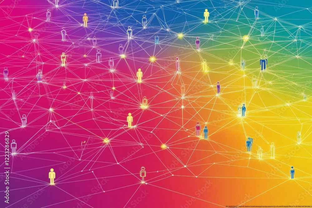 Poster global network connections: a visual representation of interconnectedness