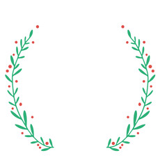 frame of flowers and leaves