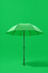 Obraz premium there is a green umbrella that is on a green background