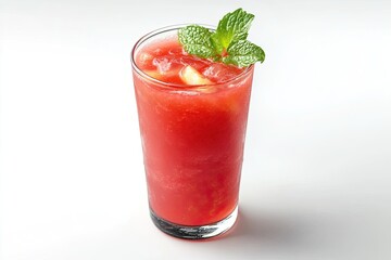 Guava juice isolated on white background