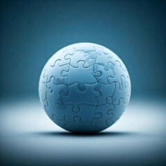 Puzzle pieces fitting together to form a globe, representing the global effort for internet safety