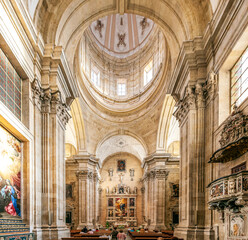 Salamanca, Spain, Aug 18 2018, Stunning Interior of Purisima Concepcion Church in Salamanca, Spain