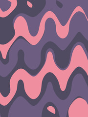Pink purple doodle abstract background. Illustration for banner, poster, card