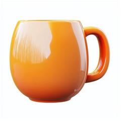 3D icon cartoon oversized cartoon-style mug, isolated on a white background -
