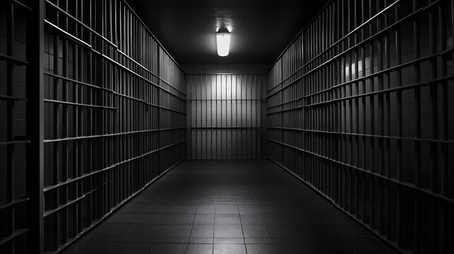 celdas de una prision para convictos pasillo para cuartos con prisioneros para ser castigados y cumplir con la justicia