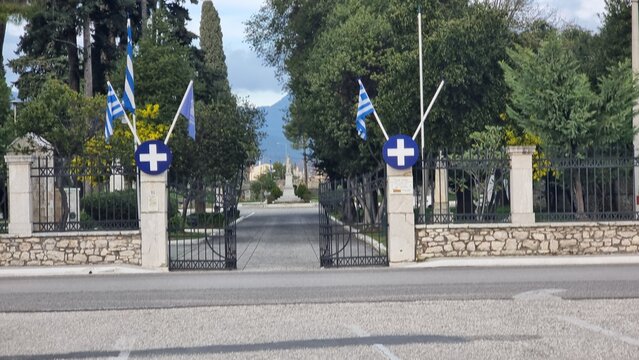 mesologi greece garden of heroes of greek revolution in 1821