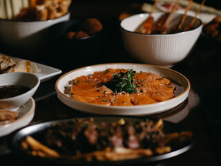 Table with dishes