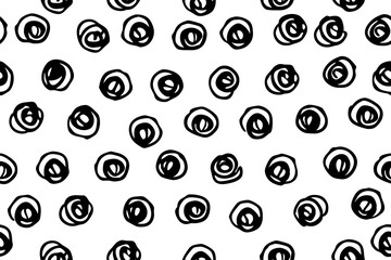 Trendy circles on a light background pattern