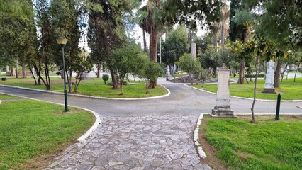 mesologi greece garden of heroes of greek revolution in 1821