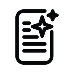 AI document icon vector