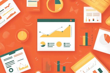 Business Data Analysis and Financial Report Charts