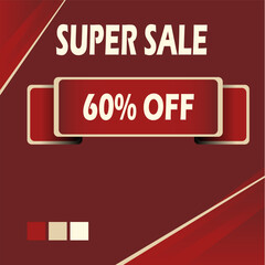 discount illustration super sale 60%