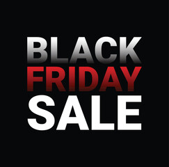 Black Friday banner design. Black Friday promotional poster design. Vector Illustration.