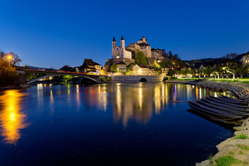 Panoramic view of Aarburg Castle near Zurich, Switzerland