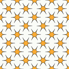 Abstract yellow figure pattern on white background