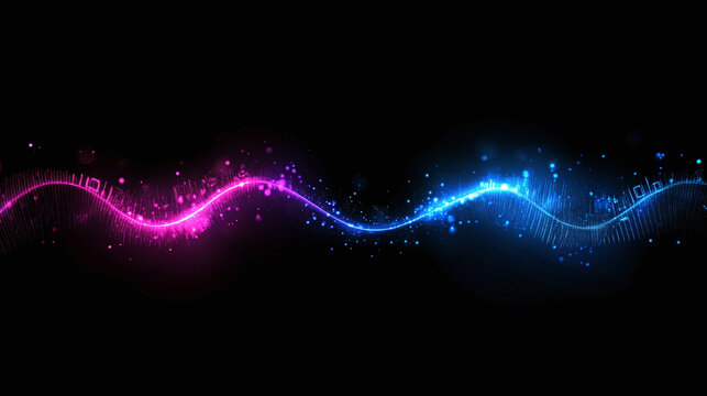 Vagues de donn&eacute;es s'&eacute;coulant technologiquement en fran&ccedil;ais