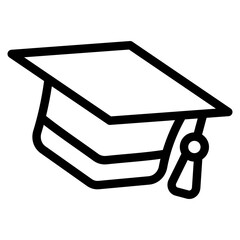 Student Hat Icons For Design Elements 