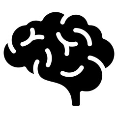 Brain Icons For Design Elements 