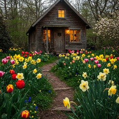 Obraz premium old wooden house