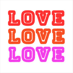 Realistic 3D Fur Effect Love Photo.