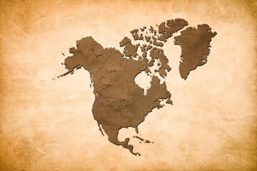 old grunge North America map illustration of Canada Map. Canadian National Day 1st of July. Victoria Day.