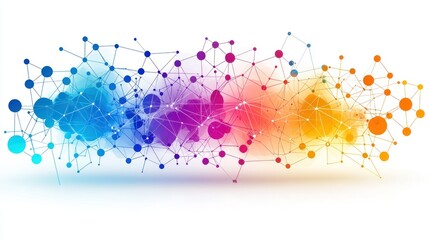 Vibrant Network Connection Abstract