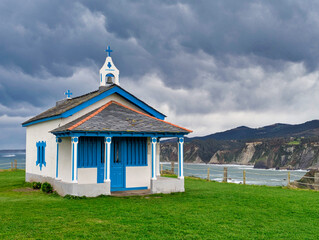 La Regalina chapel in Cadavedo, Valdes, Asturias, North Spain, Europe