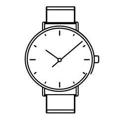Classic wristwatch with minimalist design