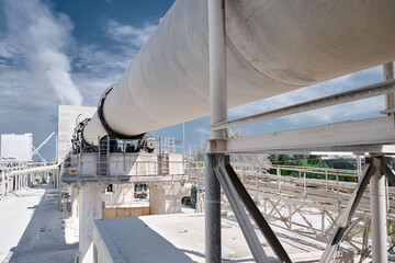 Powerful rotating kiln for calx roasting at production plant