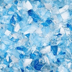 Crushed ice background texture, cool blue tones