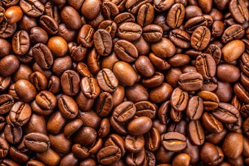 Fototapeta premium Roasted Coffee Beans Background