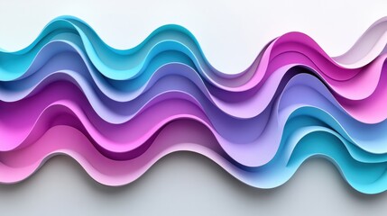 Abstract Colorful Waves Background