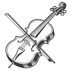 cello image on a white background  © MDSAZIB