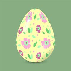 Colorful Easter Egg, Vector illustration of eps10