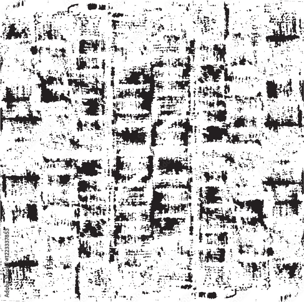 Poster monochrome texture composed of irregular graphic elements. distressed uneven grunge background. abst