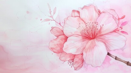 Obraz premium Pink flower
