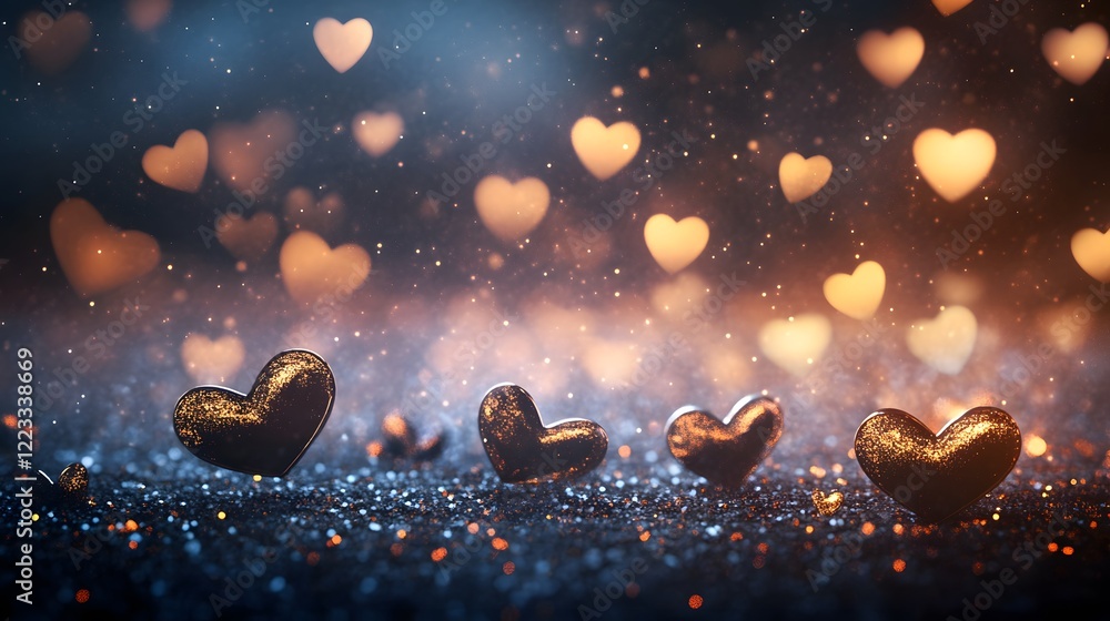 Canvas Prints heart shaped background