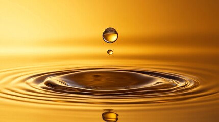 An abstract composition of oil drops suspended in water, creating mesmerizing shapes and patterns. 