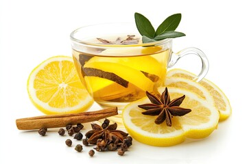 Hot toddy isolated on white background