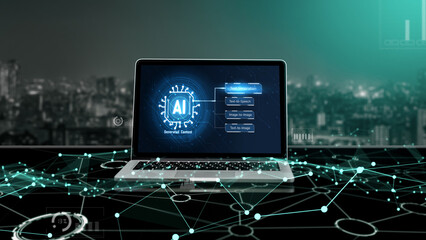 Generative AI virtual assistant tools for prompt engineer and user for ease of engage artificial intelligence AI technology help people to work with generative AI functions by prompting the AI snugly