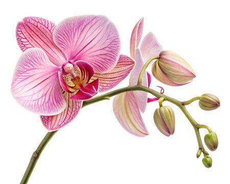 orchid flower isolated on transparent background