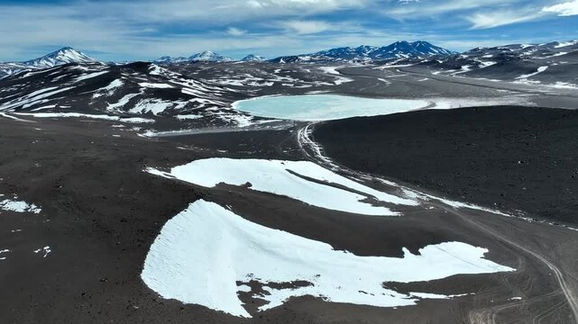 Vuelo de Dron en Balc&oacute;n del Piscis, Catamarca, Argentina, Cordillera de los Andes