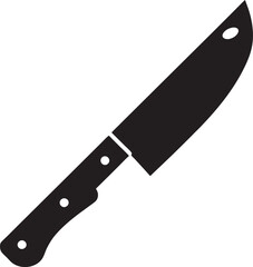 The knife icon. Chopper Knife symbol. Flat