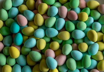 Close up of a bunch of Colorful Candies