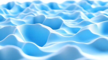 Obraz premium A textured surface features gentle waves in various shades of blue, reflecting light beautifully