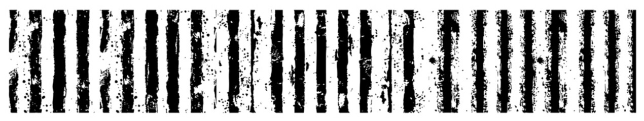 grunge textured vertical lines in monochrome vector decorative overlay pattern