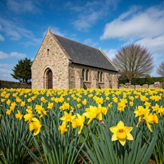 daffodils in the park