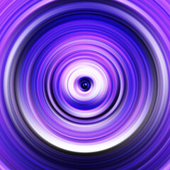 Colorful radial motion effect. Abstract rounded background. Color curves and sphere.