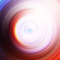 Colorful radial motion effect. Abstract rounded background. Color curves and sphere. Multi color gradient rings and circles wallpaper. Colored texture backdrop and banner.