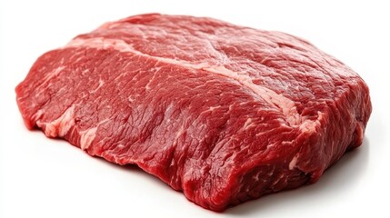 Fototapeta premium Fresh Raw Beef Cut Isolated on White Background for Cooking